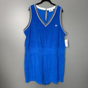 Juicy Couture NWT Blue French Terry Y2K Shorts Romper - 2X - Women's Plus Size